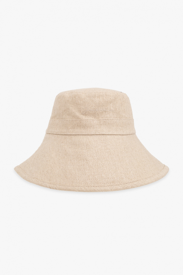 Beige Linen bucket hat Jacquemus Vitkac GB